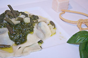 mandilli de saea al pesto genovese