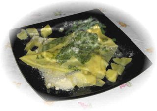 mandilli de saea al pesto genovese