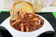 moscardini in umido con fagioli