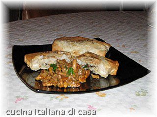 fagottini di cernia e finferli