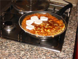 frittata di patate e chevre