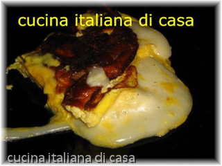 omelette di patate e chevre