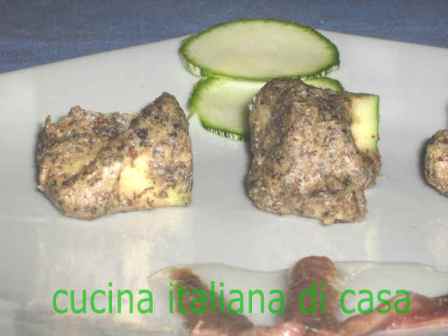 zucchine fritte in pastella di grano saraceno